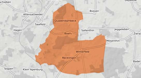 Mietspiegelkarte Apenburg Winterfeld Winterfeld